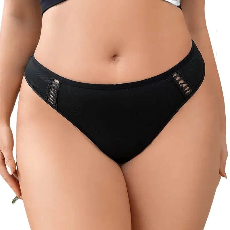1pcs Plus Size 1XL-4XL Sexy Bow Women's Panties Low Waist Breathable Comfortable Lady Briefs Elegant Fashion Female Underwear