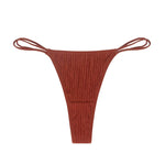 Low Waist Traceless Briefs Double Layered Thin Waistband Panties Comfortable Solid Color Sexy Cotton Sports Fitness Thong 2025