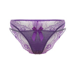 Rhinestones Girls Sexy G String Lace Panties Women Underwear Briefs Hollow Out Thong Transparent Lingerie Intimates