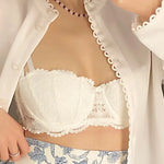 MOYISU French Victoria's Thin Cup Bralette Small Bust Adjustable Push Up | Breathable Tushy Bra | Summer Sexy & Girlish Lingerie
