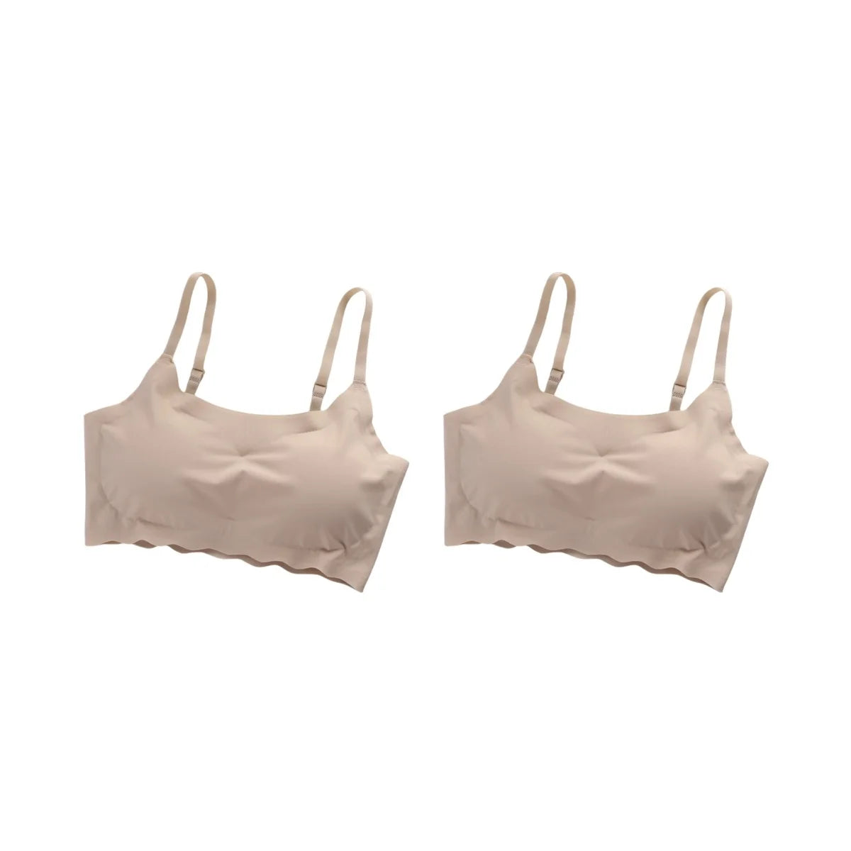 2Pcs/Set Push-Up Bras For Women Tube Top Seamless Underwear No Steel Ring Soft Support Bra Female Breathable Sexy Lingerie