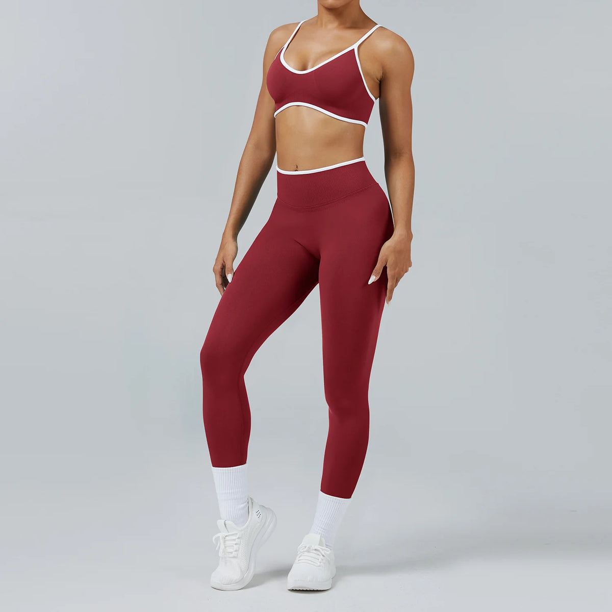 2PCS Yoga Suit Seamless Sports Set Gym Outfits Women Tracksuit Running Workout Clothes Sports Bra Athletic Wear Yoga Clothing