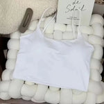 Summer Bra Top Sexy Women Ice Silk Crop Top Seamless Tube Tops Camisole Underwear Korean Fashion Solid Padded Bralette Vest