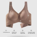 Support Bra Yoga Underwear Wireless Push-Up Bra Natural Lift Seamless Vest Type Straps Wire-Free Full Coverage Bra