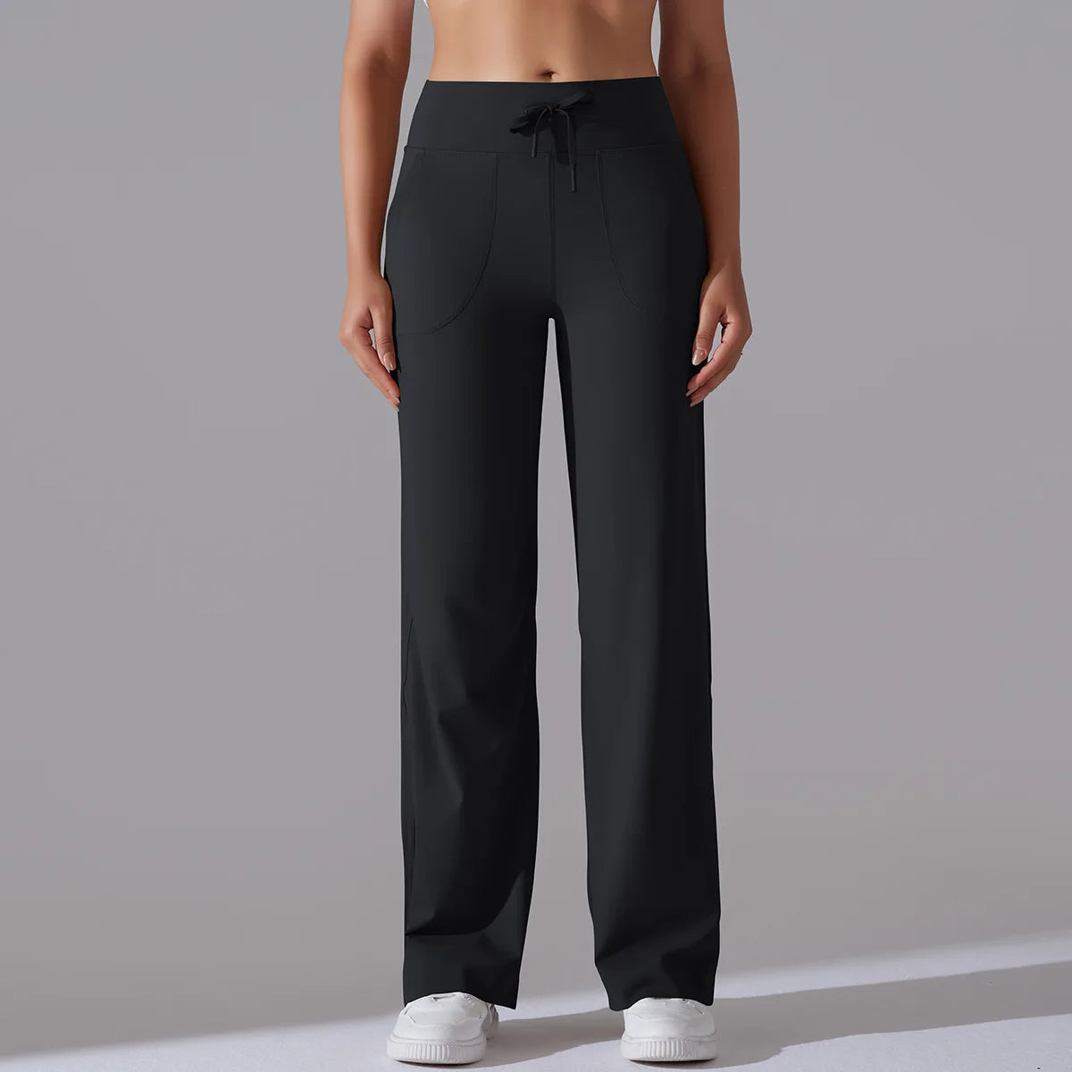 New Yoga Straight Leg Sweatpants Straight Leg Women's Loose Tracksuit Pants Wide Leg Outdoor Gym Running Casual Tracksuit Pants