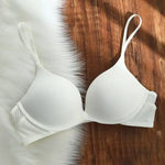 U-shaped Front Buckle Sexy Women's Bra Thin Breathable Small Chest Gathering Bras Comfortable Seamless Underwear Everyday Bra