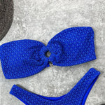 Sexy Wrinkled Bandeau Strapless Bikini Women Swimwear Female Swimsuit Two-Pieces Bikini Set Bather Bathing Suit Swim Lady V3367L