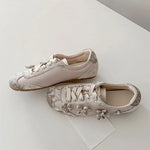 2026 Summer Gary Cute Flowers Ballet Flats Shoes Women Black Sweet Casual Sneakers Shoes Trainers Comfy Walk Daily Footwear