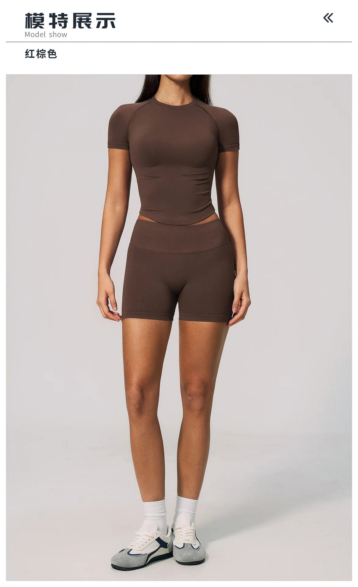 Seamless Yoga Sets Women Short Sleeve O Neck Slim Sports T Shirts Gym Outfits Abdominal Compression Shorts Running Fitness Suit