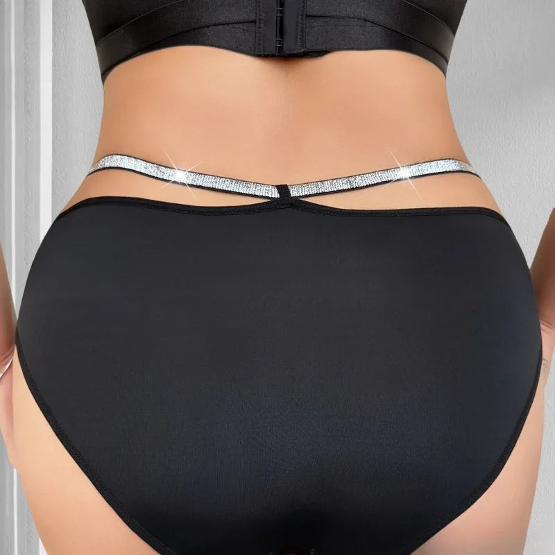 1pcs Plus Size 1XL-4XL Sexy Women Mesh Panties Low Waist Breathable Comfortable Lady Briefs Female Underwear Elegant Underpants