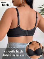 Plus Size Bcd Women Bra Thin Full Coverage Non-Slip Push up Bra Side Underwire Support Comfort Lingerie