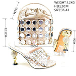 Doershow Lastest Italian Design Fashion Style Ladies Shoes with Matching Bag Set 2023 Nigerian Shoes and Bag Set! HRT1-26