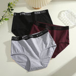 Finetoo 3Pcs Women's Seamless Cotton Briefs Women Plus SizePanties Breathable Underwear Female Low Waist Soft Lingerie S-XXL
