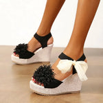 2026 Women Sandals Platform Comfortable Sexy Slippers Outdoor Wedges Women Shoes Casual Beach New Flower