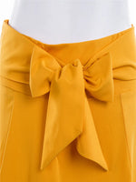 Fashion Women's Ladies Solid Color Bandage Pleated Cocktail Party High WaistSummer A Line Skirts With Pocket