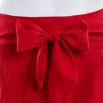 Fashion Women's Ladies Solid Color Bandage Pleated Cocktail Party High WaistSummer A Line Skirts With Pocket