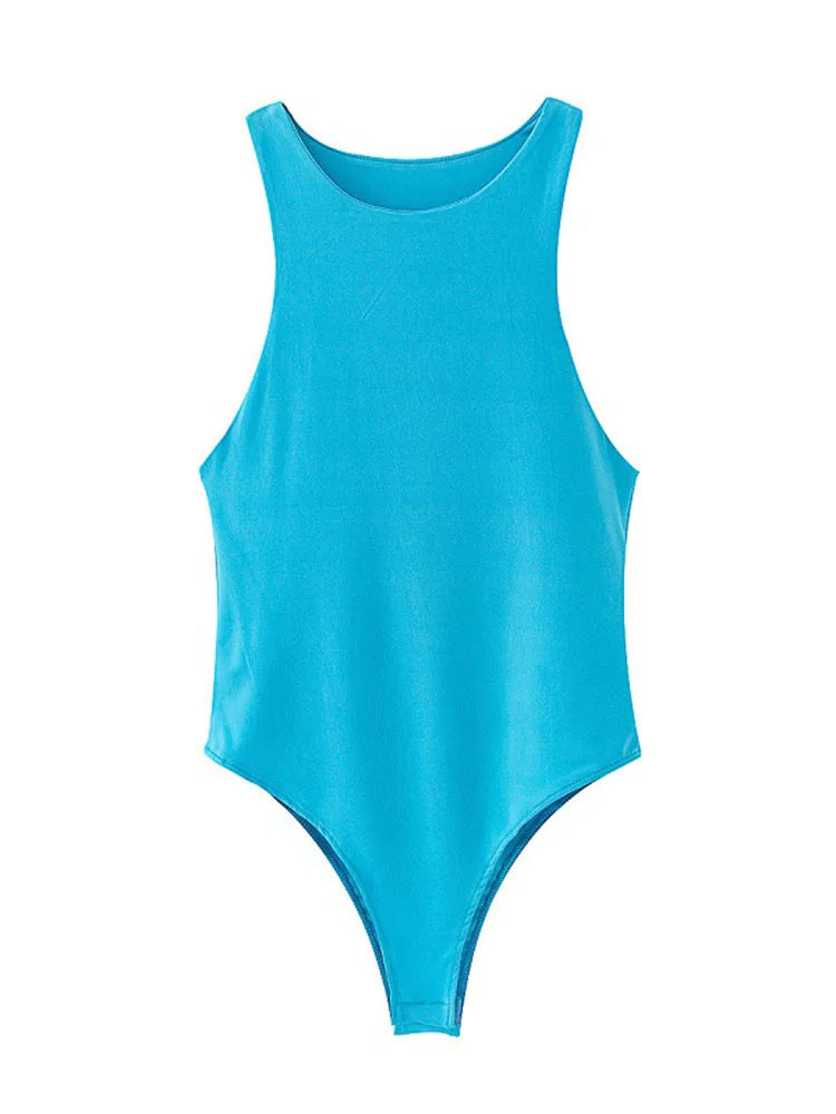 summer solid sexy bodycon women bodysuits female 8 color green slim casualbodysuit chic lady club short playsuits femme