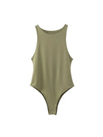 summer solid sexy bodycon women bodysuits female 8 color green slim casualbodysuit chic lady club short playsuits femme