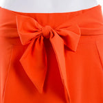 Fashion Women's Ladies Solid Color Bandage Pleated Cocktail Party High WaistSummer A Line Skirts With Pocket