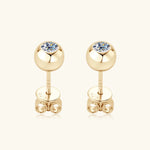 Moissanite 925 Sterling Silver Stud Earrings