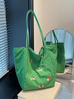 Embroidered Dachshund Shoulder Bag