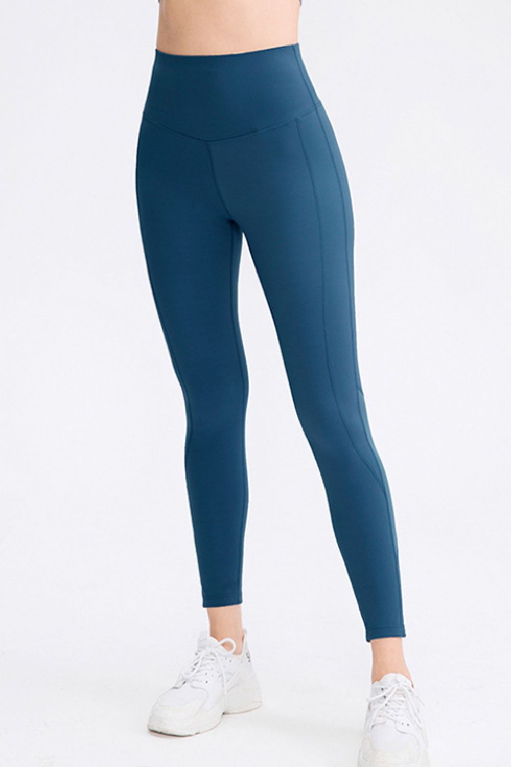 Wide Waistband Slim Fit Long Sports Pants - Ladyez