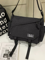 Plaid Buckle Flap Crossbody Bag