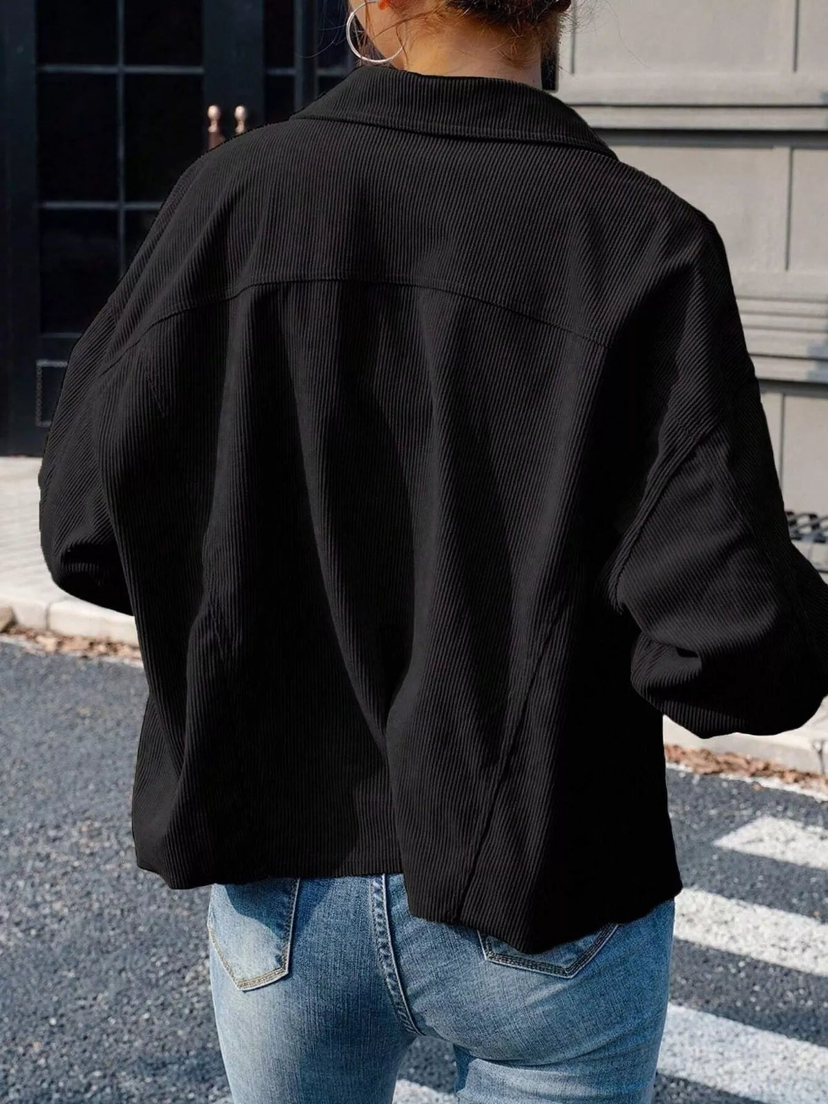 Corduroy Button-Down Shacket