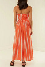 Striped Square Neck Cami Dress