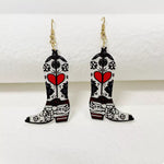 Cowboy Boot Dangle Earrings
