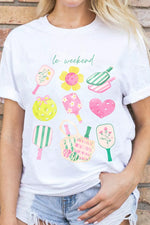 Graphic Round Neck Short Sleeve T-Shirt