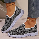 Breathable Mesh Round Toe Slip-Ons