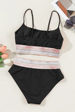 Scoop Neck Spaghetti Strap Two-Piece Swim Set - Ladyez