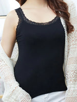 Lace Trim Scoop Neck Cami