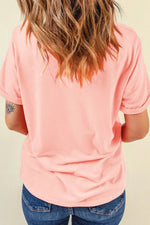 Graphic Round Neck Short Sleeve T-Shirt