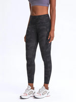 Millennia Wide Waistband Leggings with Pockets - Ladyez