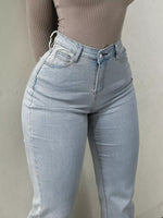 High-Waisted Flare Leg Jeans