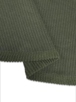 Plus Size Casual Corduroy Button-Down Hooded Jacket