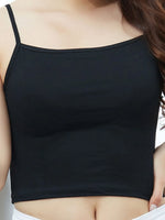 Scoop Neck Cropped Tank Top