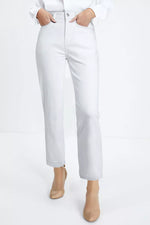 High-Waisted Straight Leg Jeans