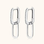 925 Sterling Silver Moissanite Earrings