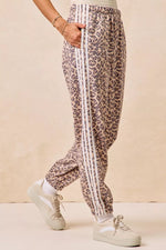 BiBi Side Lines Leopard Track Pants
