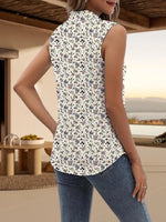 Button Up Sleeveless Shirt