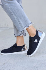 Forever Link Star Lace-Up Flat Sneakers - Ladyez