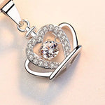 925 Sterling Silver Zircon Crown Pendant Necklace