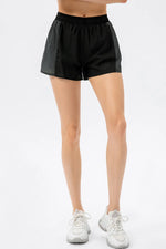 Color Block Drawstring Active Shorts - Ladyez