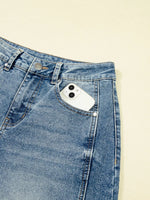 Vintage Washed Seam Detail Shift Jeans
