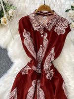 Button Front Wide Leg Jumpsuit