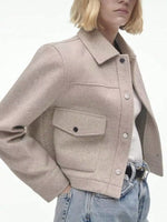 Snap Down Long Sleeve Jacket
