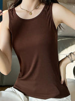 Round Neck Wide Strap Tank